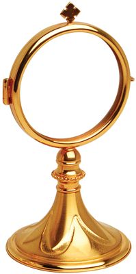 Chapel Monstrance 24K Gold Plated Fixed Luna