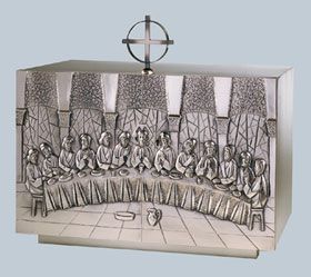 Last Supper Tabernacle 18 ¼ High x 20 ⅛
