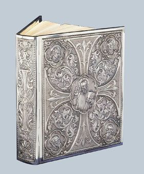 Book Of Gospels Cover N-5000 Gospel Brass Silverplate finish Maximum
