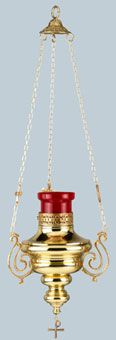 Sanctuary Lamp N-701 holds a standard 8 day