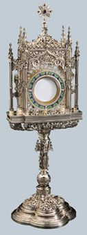 Monstrance Sterling Silver 925 21 ½ High