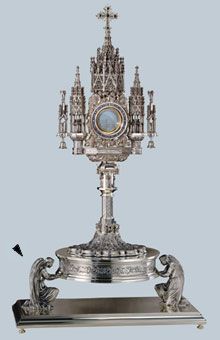 Tabor or Monstrance Pedestal N-792 Brass 24k Gold Plate Silverplate