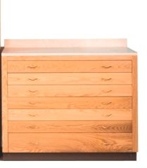Sacristy Cabinet (Base) 1230 Vestry Base 7 drawers Almond
