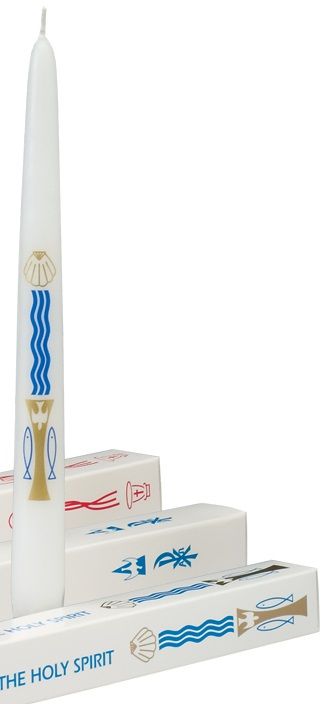 Baptism by Water and Holy Spirit Candle