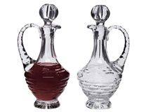 Leaded Crystal Communion Cruets 8 ounce capacity inch pair stoppers