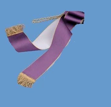 Purple Liturgical Stole K-138 Kit reversable priest K138 Liturgy