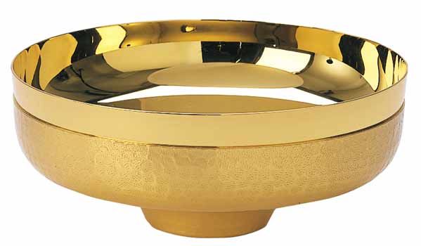 Ciborium Bowl K370 Calix Hammered Satin Finish 24K Host Capacity 250