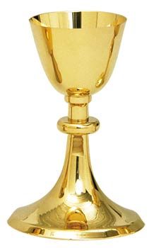Chalice and Paten K441 Scale 24K Gold Plated 8
