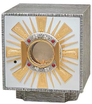Tabernacle Silver Plated 24K Gold K658 Oxidized