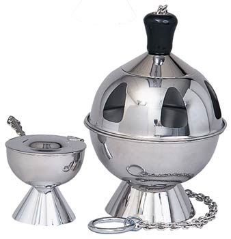 Censer and Boat Stainless Steel Finish K901 8 Bowl