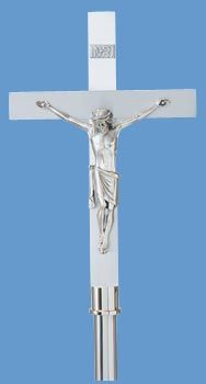 Processional Crucifix with Black Delrin Shaft Inse