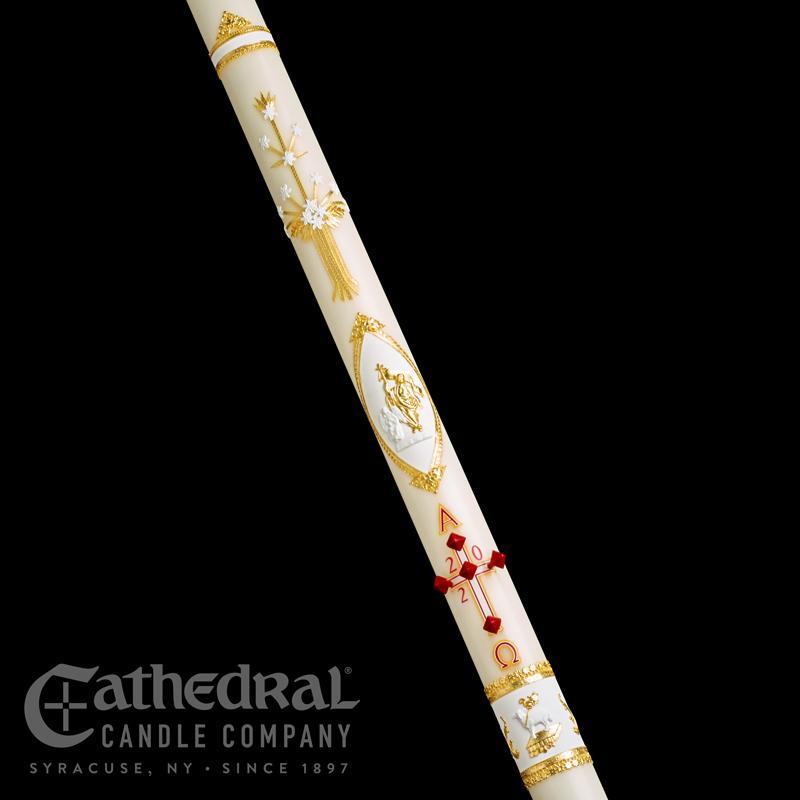 Ornamented Paschal Candle traditional design been a favorite churches