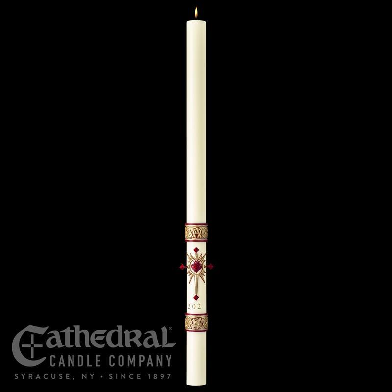 Sacred Heart Paschal Candle Sculptwax Collection Cathedral Co 51 percent