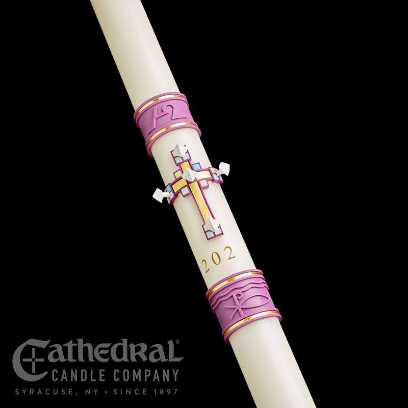 Paschal Candle Jubilation Sculptwax Collection Cathedral Co 51 percent