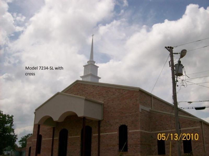 Fiberglass Steeple   Height 30 ft Durable White Gel Coat Finish (Colors Available)