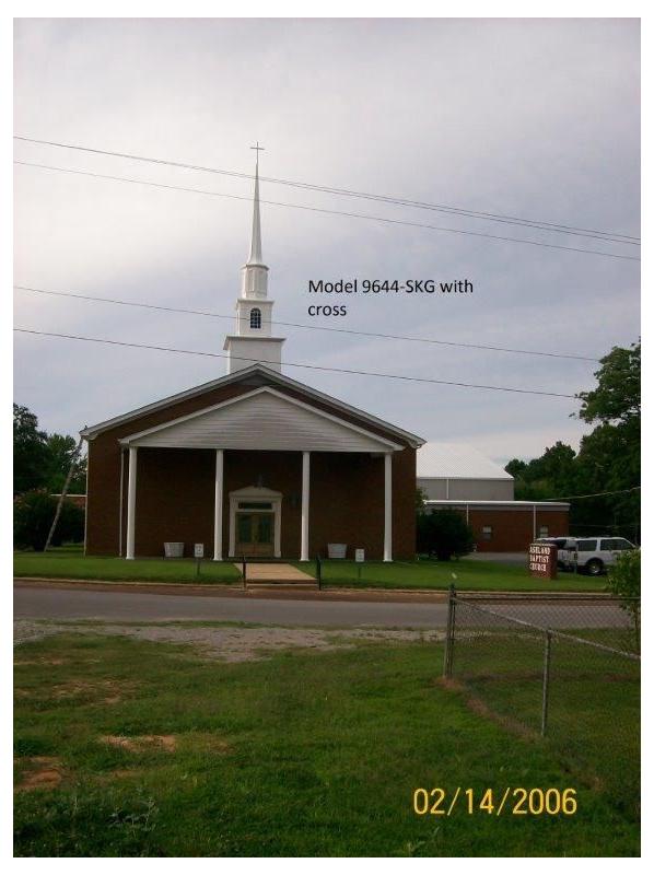 Fiberglass Steeple   Height 45 ft Durable White Gel Coat Finish (Colors Available)