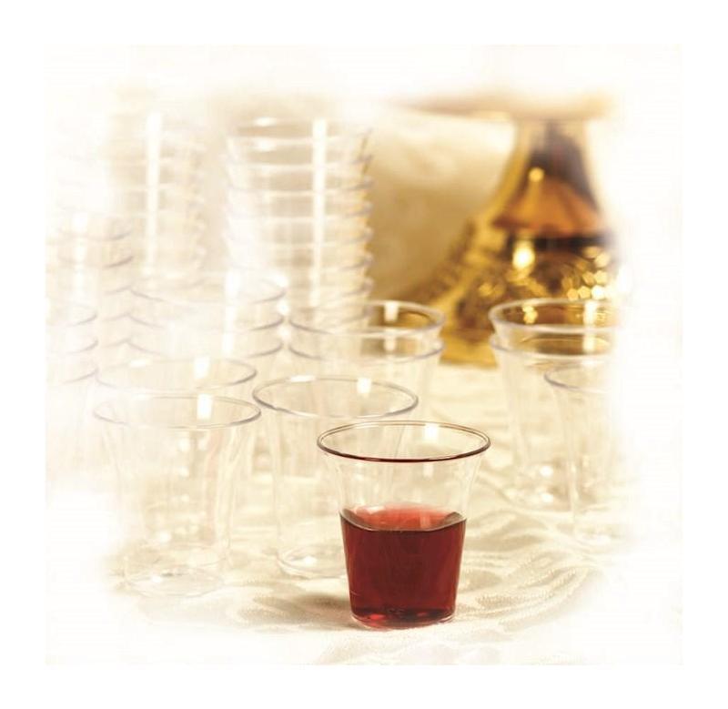 Communion Cups-CASE of 4000 Highest quality crystal clear plastic cups