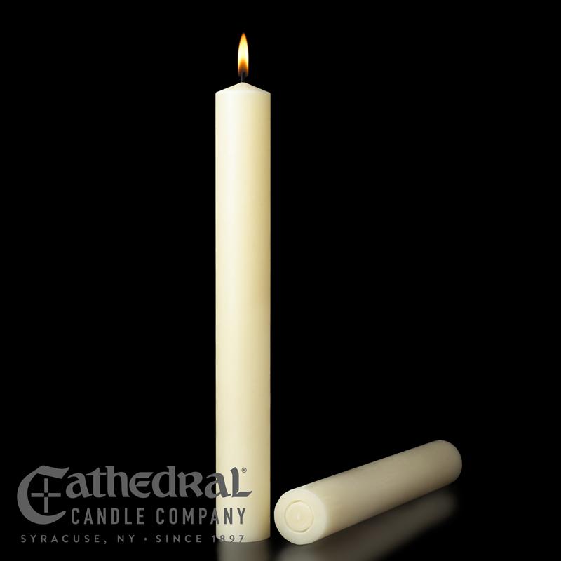 100% Beeswax Altar Candles- LARGE Diameter