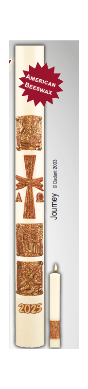 Beeswax Paschal Candles by Dadant-JOURNEY