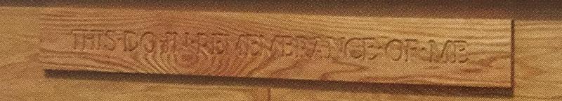 Portable Baptistry Communion Panel This Do in Remembrance
