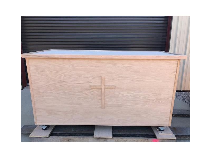 Portable Baptistry Cabinet with Heater Scrtch/Dnt