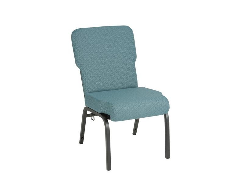 Metal Stacking Sanctuary Chair CHURCH 3 Upholstered Seat 1 Square