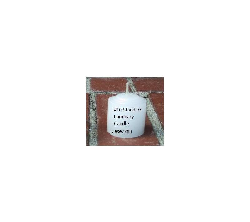 #10 Standard Luminaria Candle Hotwick Case of 288