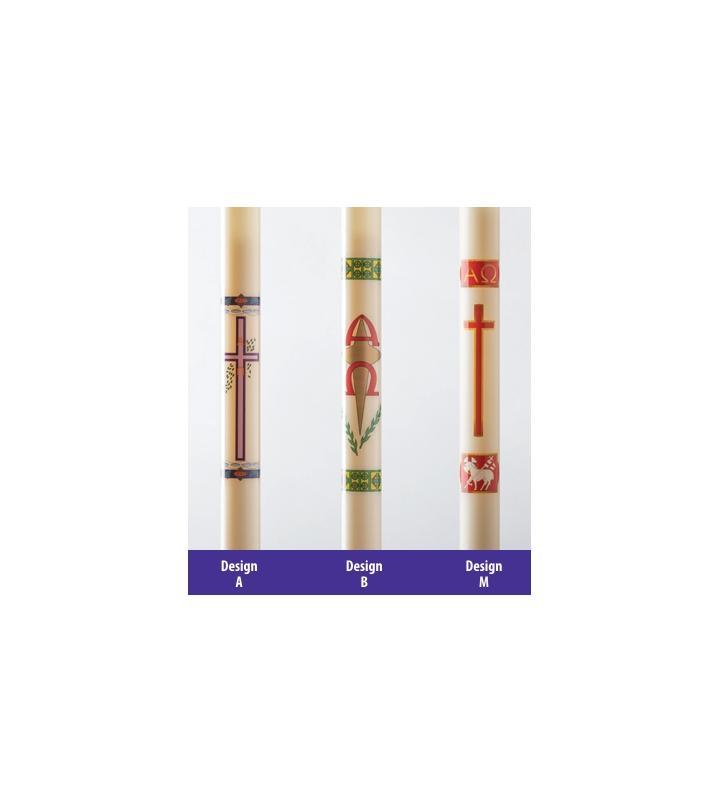 Refillable Paschal Candle Decal Design