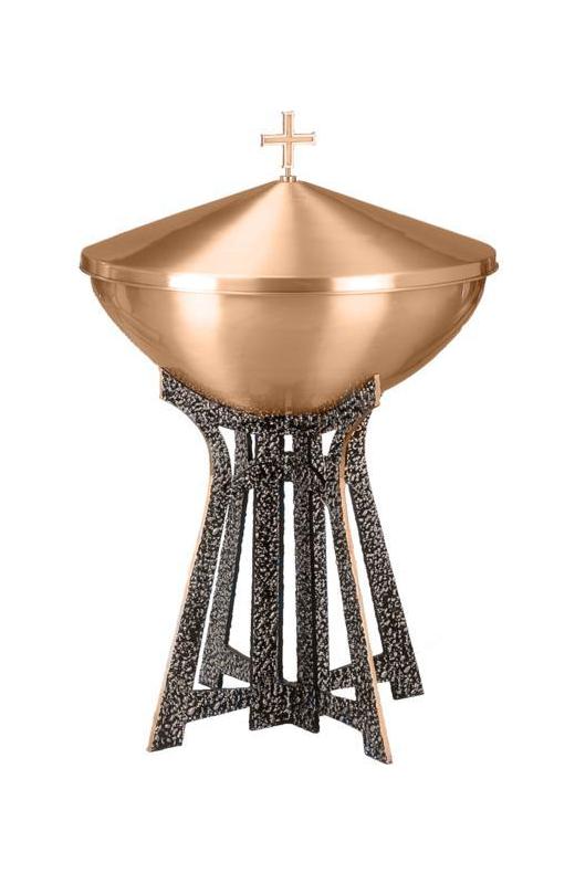 Baptismal Font Stainless Steel Basin Top Cross 36-  This Size Not Available