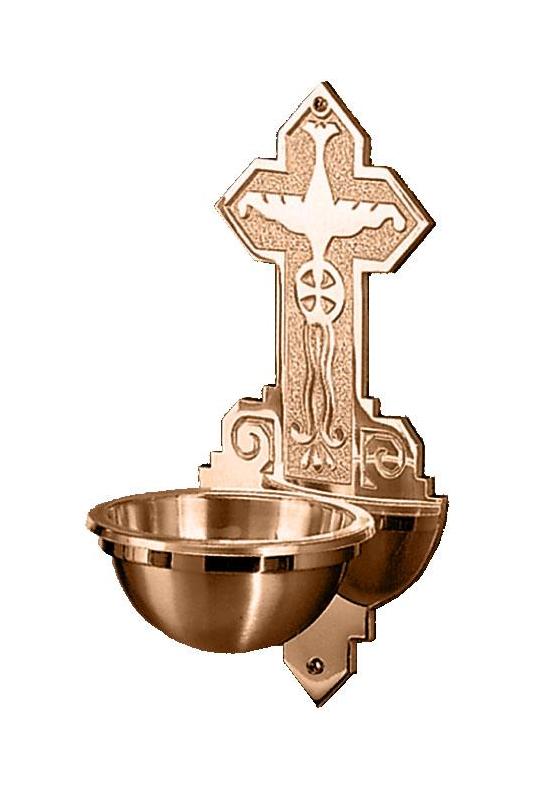 Holy Water Font 6-⅝ diameter bowl 7 25 x