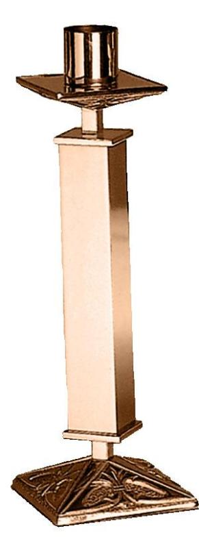 Altar Candlestick High Polish Bronze