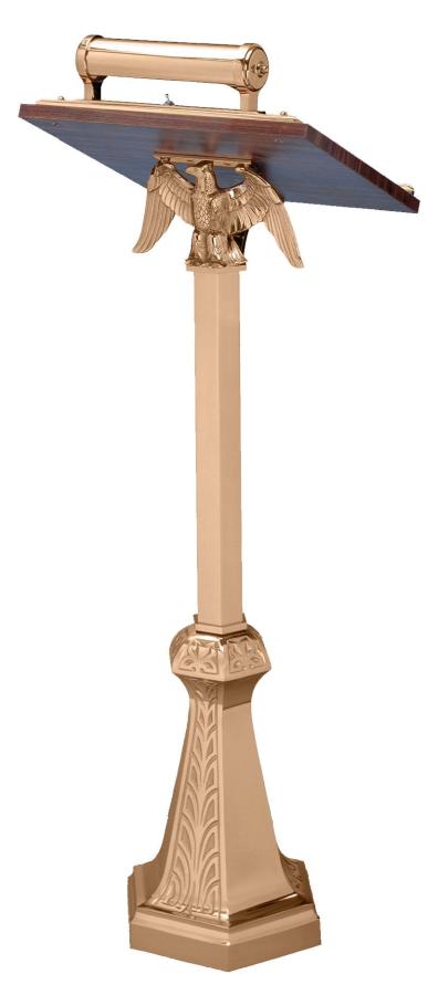 Lectern With Light HIGH POLISH BRONZE Excelsis