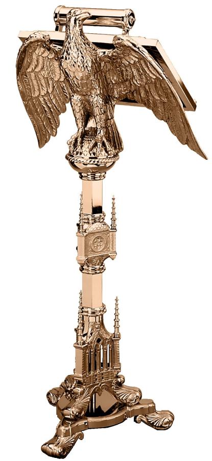 Lectern With Light HIGH POLISH BRONZE Excelsis