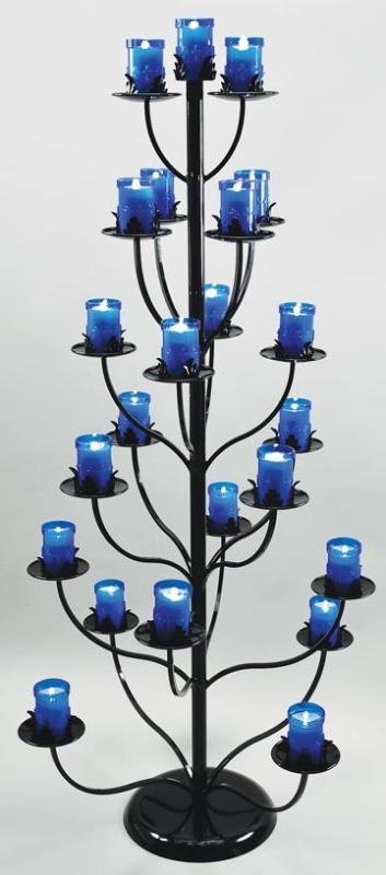 23 Light Votive Stand Holds 3 day plastic candles 72