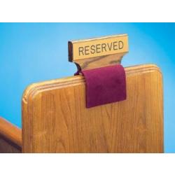 Replacement Clamps for Pew Reserved Sign | Southeast Church Supply