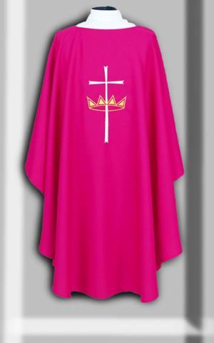 Cross & Crown Chasuble In Liturgical Colors