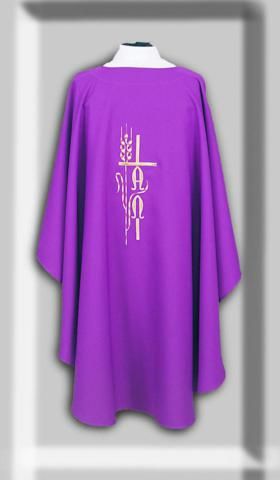Alpha Omega Chasuble In Liturgical Colors