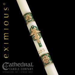 Paschal Candle Christus Rex Exemious Brand 51 percent beeswax Cathedral