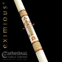 Paschal Candle Luke 24 Exemious Brand 51 percent beeswax Cathedral