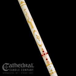 Ornamented Paschal Candle traditional design been a favorite churches