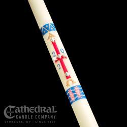 Benedictine Paschal Candle traditional design been a favorite churches