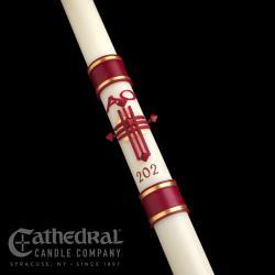 Crux Trinitas Paschal Candle Sculptwax Collection Cathedral Co 51 percent
