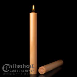 100% Beeswax Candle-UNBLEACHED Traditional UNBLEACHED 100 altar candles ⅞