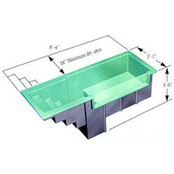 Single Entry Dry Minister  Baptistry 10 Foot Long EZ30