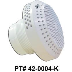 Baptistry Wall Suction Fitting Heavy Duty Plastic Flush mounts inside