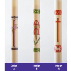 Refillable Paschal Candle Decal Design