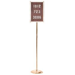 Standing Hymn Board HIGH POLISH BRONZE Excelsis