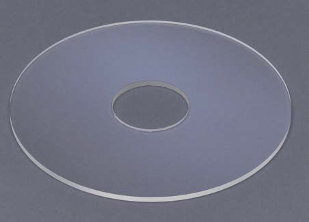Plexi Wax Bobeche For 1-1/2 Socket  7" Od