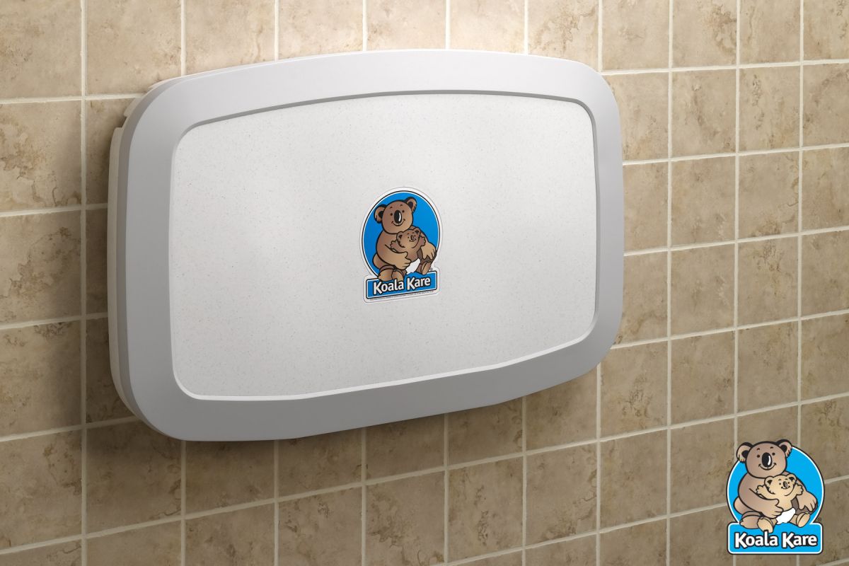 Koala Care Changing Station Horiznt White Granite
